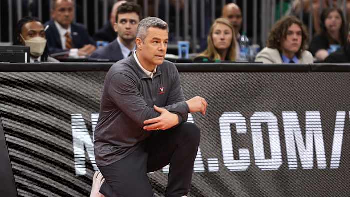 Mar 16, 2023; Orlando, FL, USA; Virginia Cavaliers head coach Tony Bennett looks on during the second half against the Furman Paladins at Amway Center.